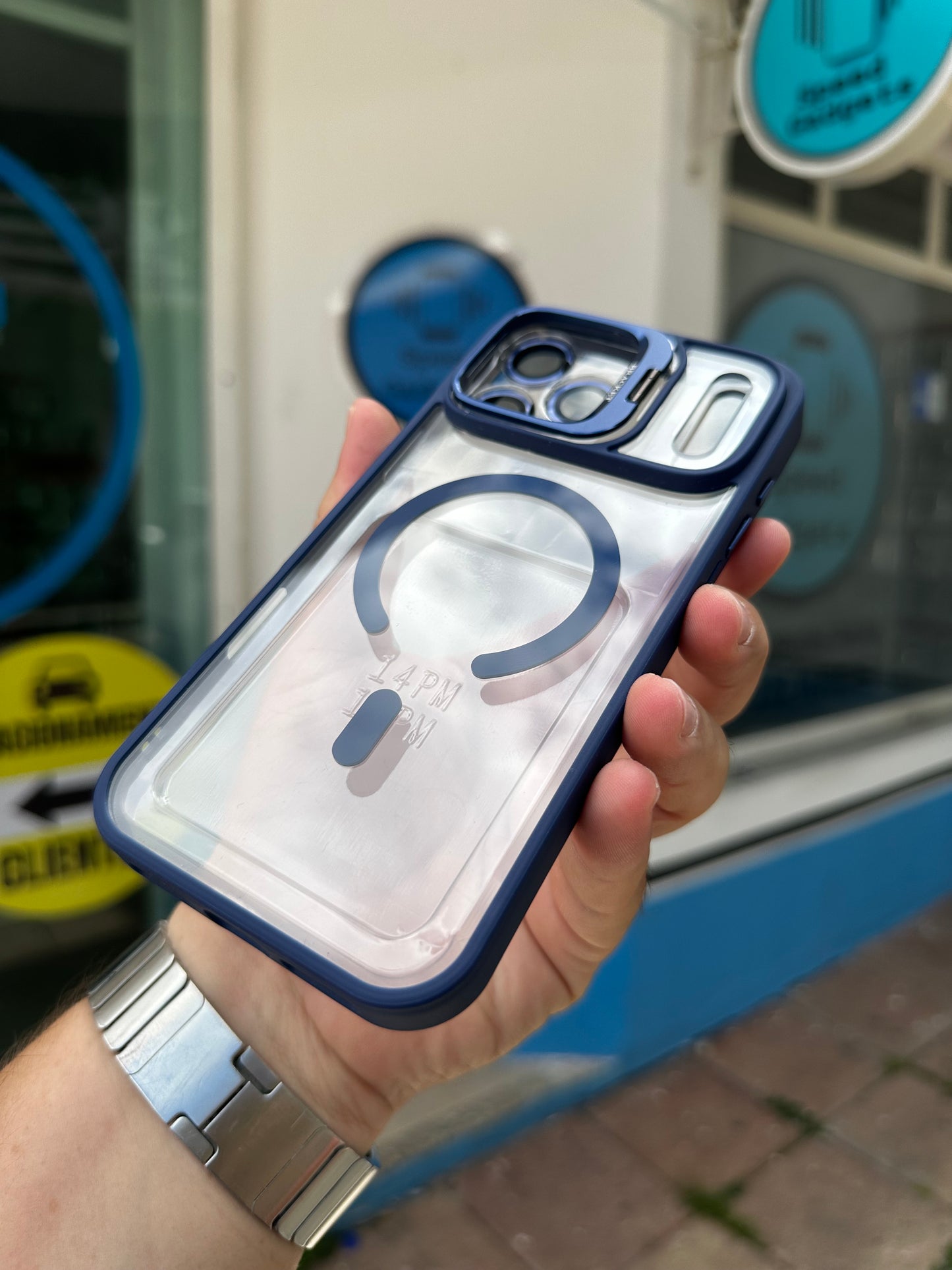 Case Funda Magsafe Stand para iPhone