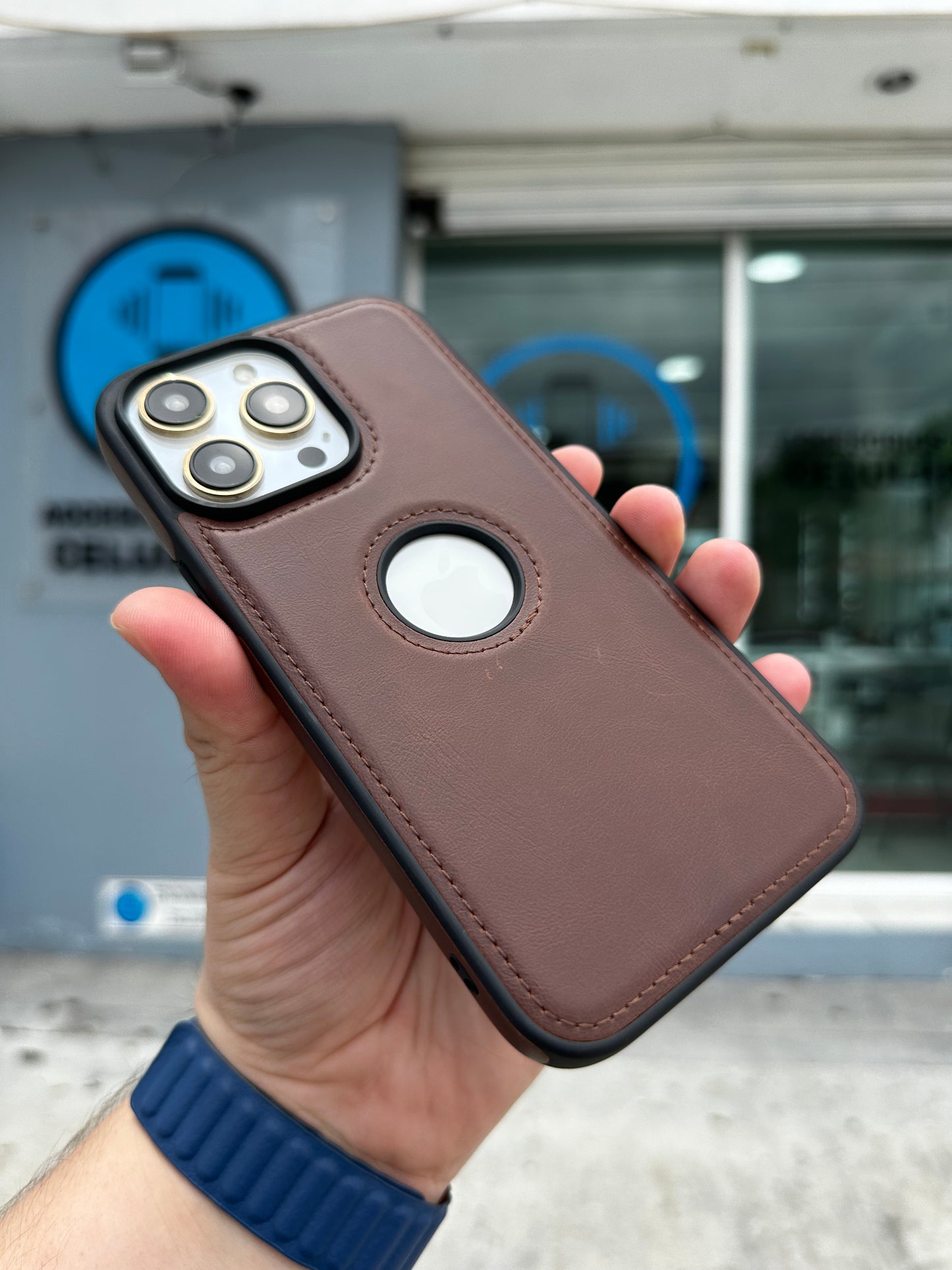 Case Tacto Piel Cafe