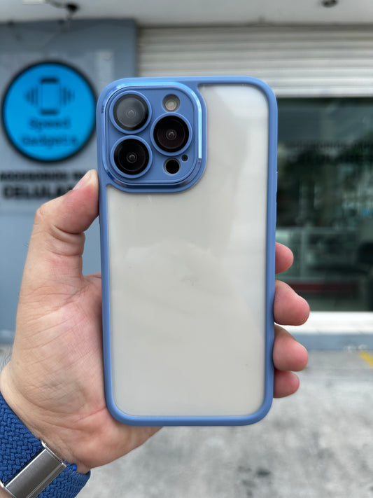 Case Transparente Protección Camara Azul