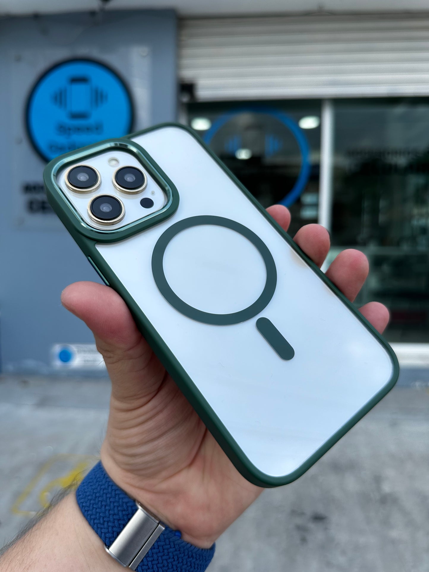 Case Magsafe Transparente Verde