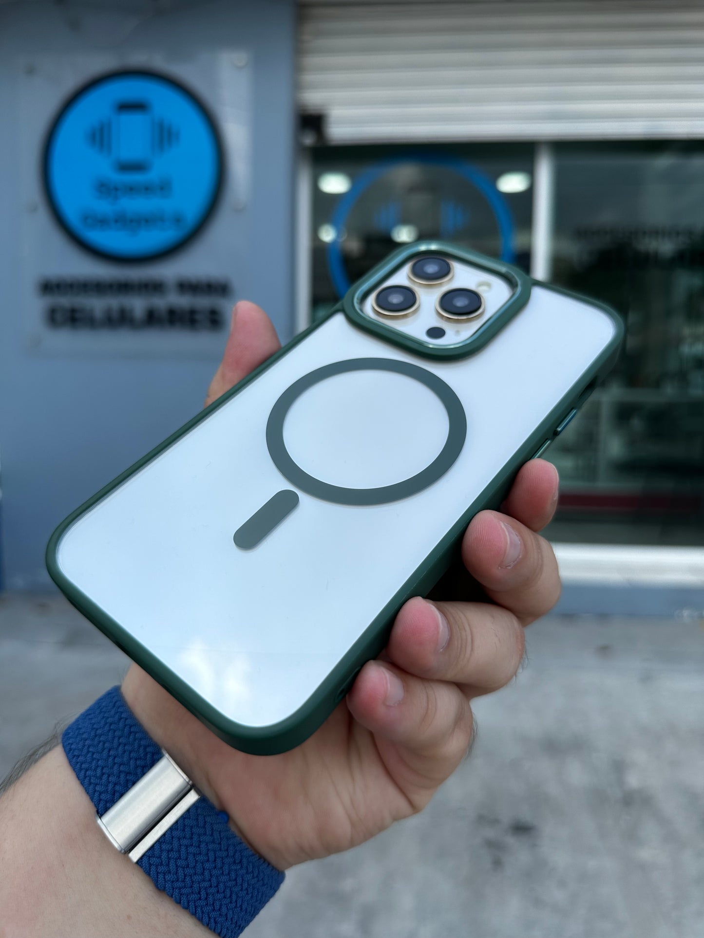 Case Magsafe Transparente Verde