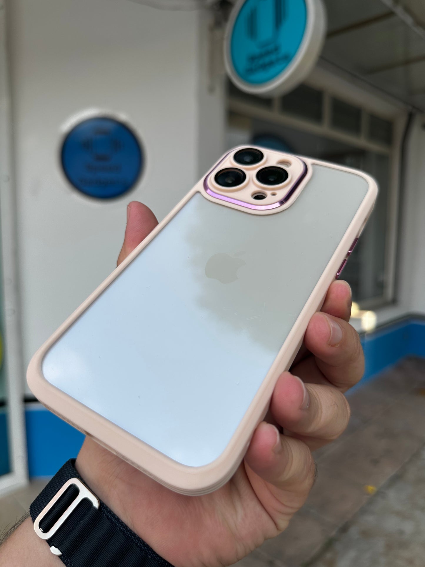 Case Transparente Protección Camara Rosa