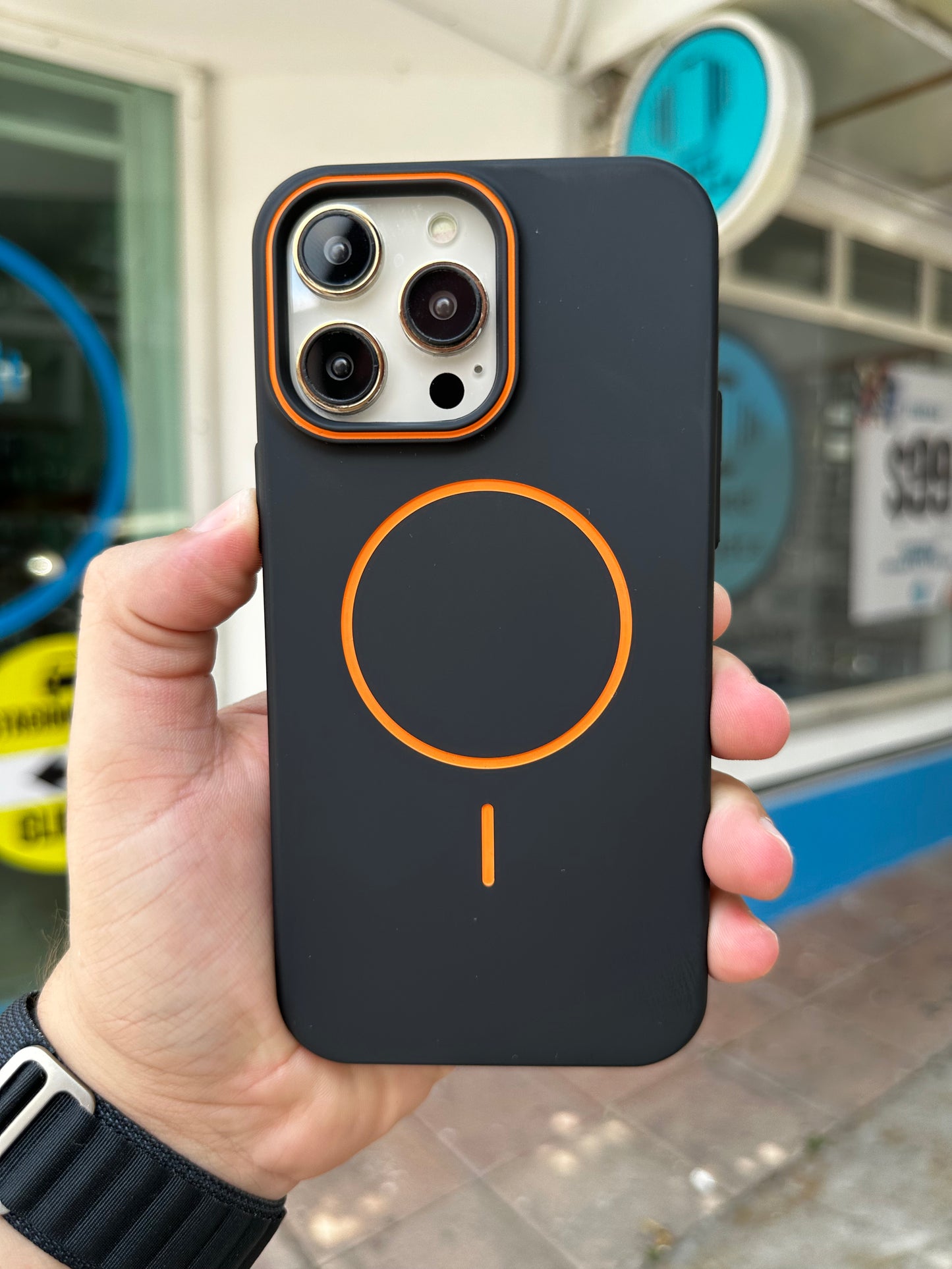 Case Funda Magsafe para iPhone negro mate