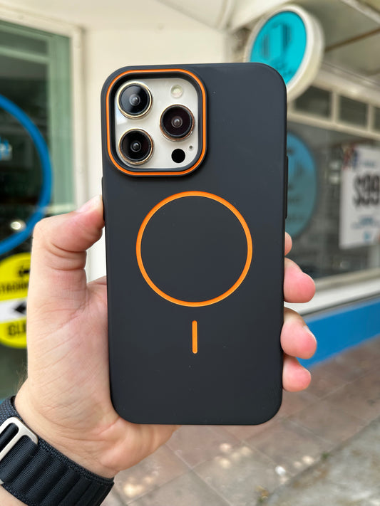 Case Funda Magsafe para iPhone negro mate
