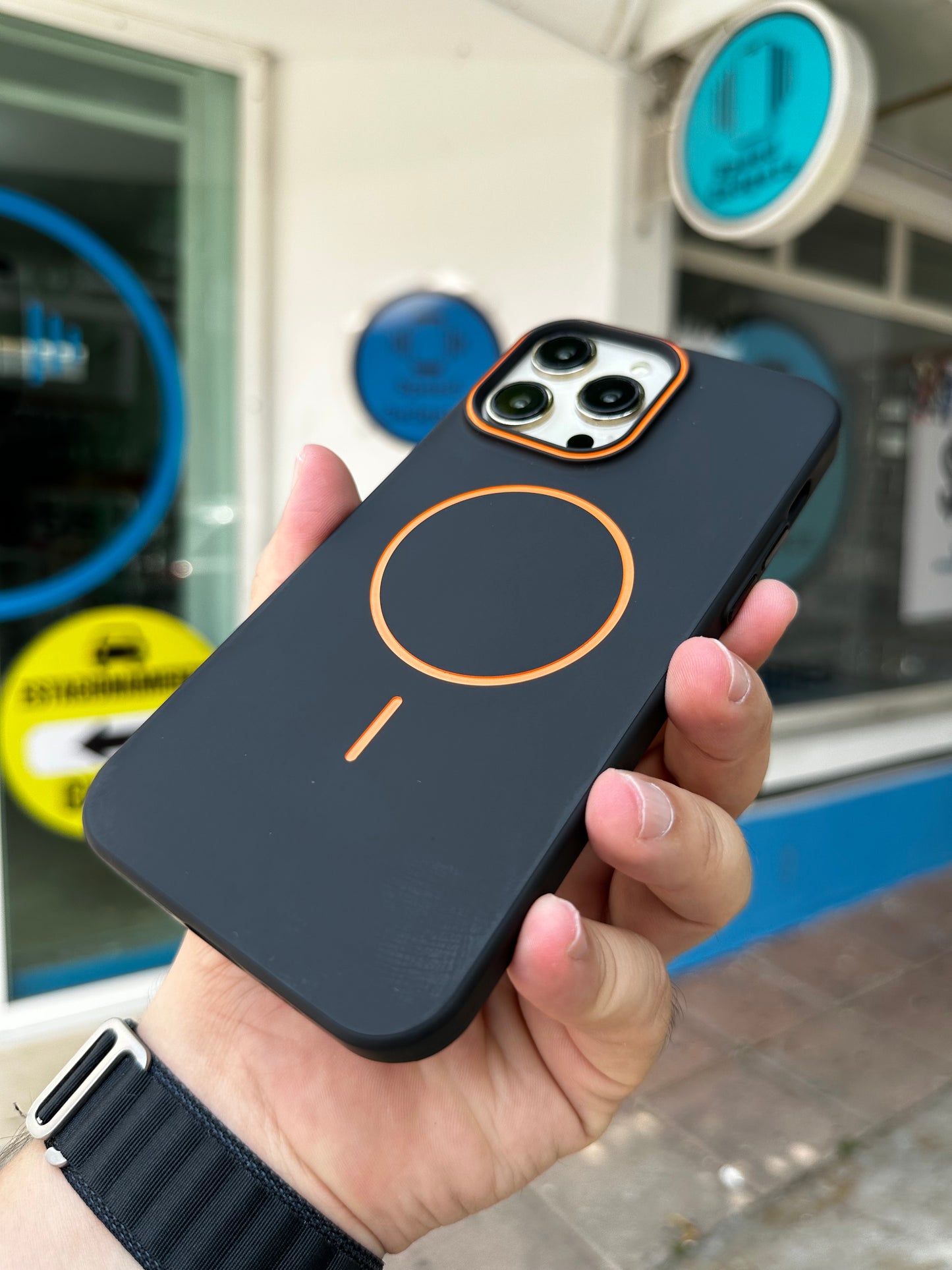 Case Funda Magsafe para iPhone negro mate