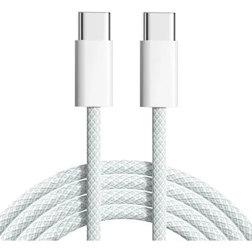 Cable de Carga USB-C a USB-C Trenzado para iPhone 15 al 17 Pro Max