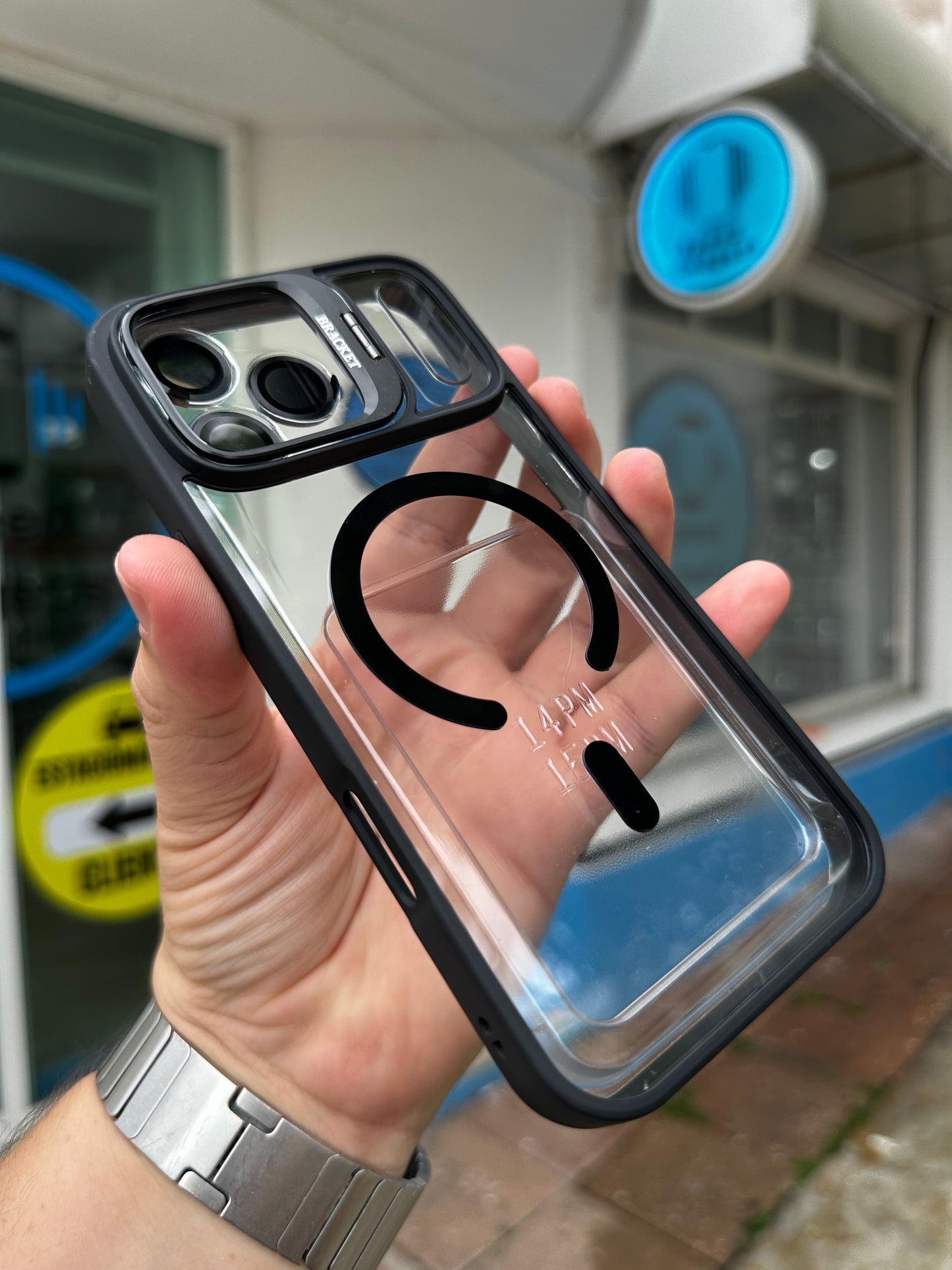 Case Funda Magsafe Stand para iPhone