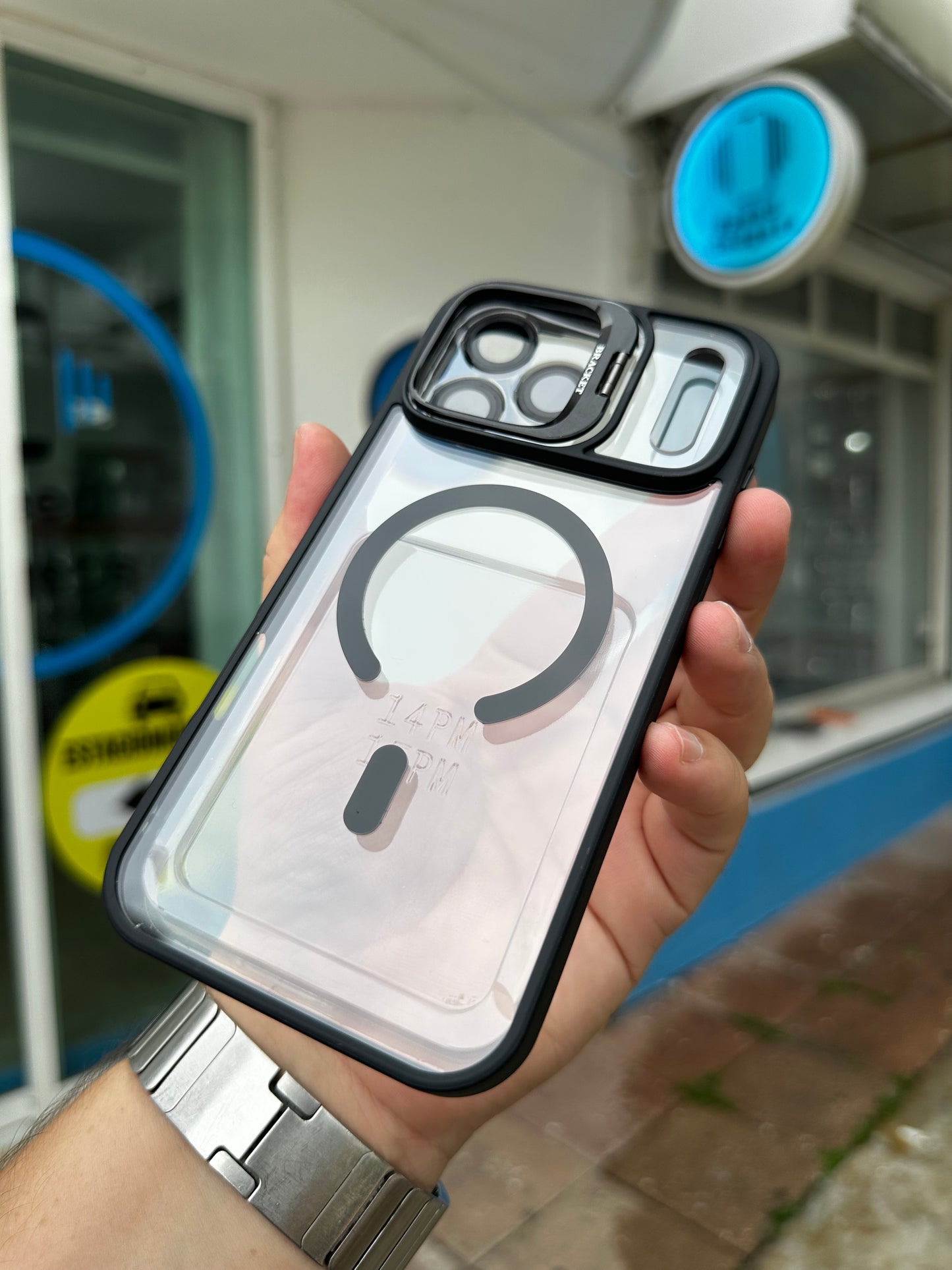 Case Funda Magsafe Stand para iPhone