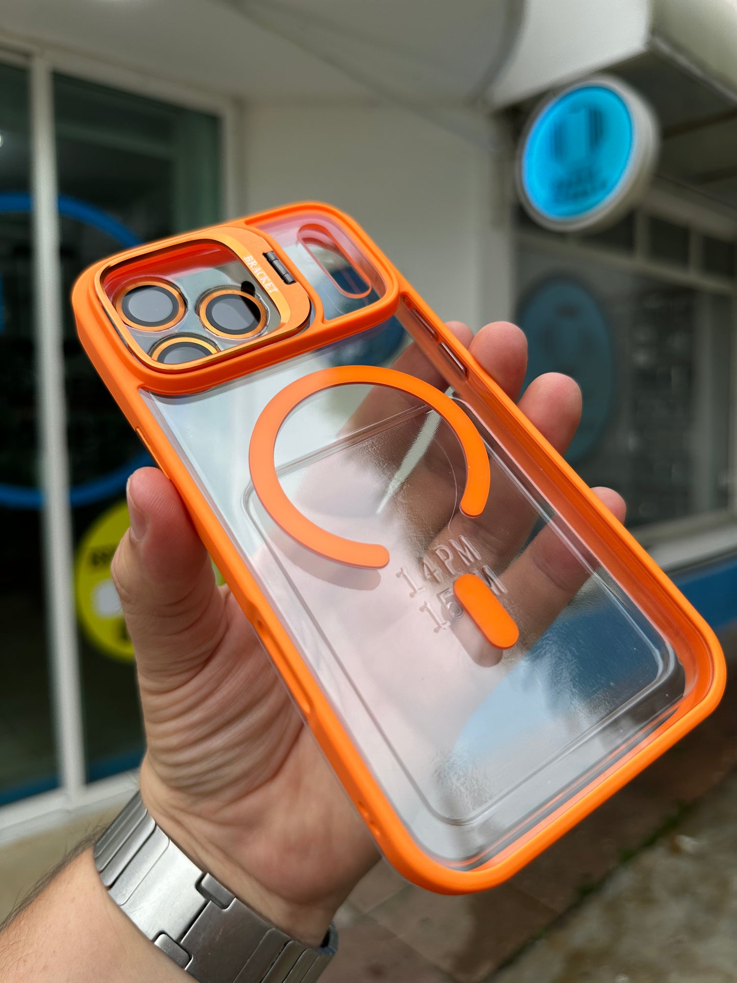 Case Funda Magsafe Stand para iPhone