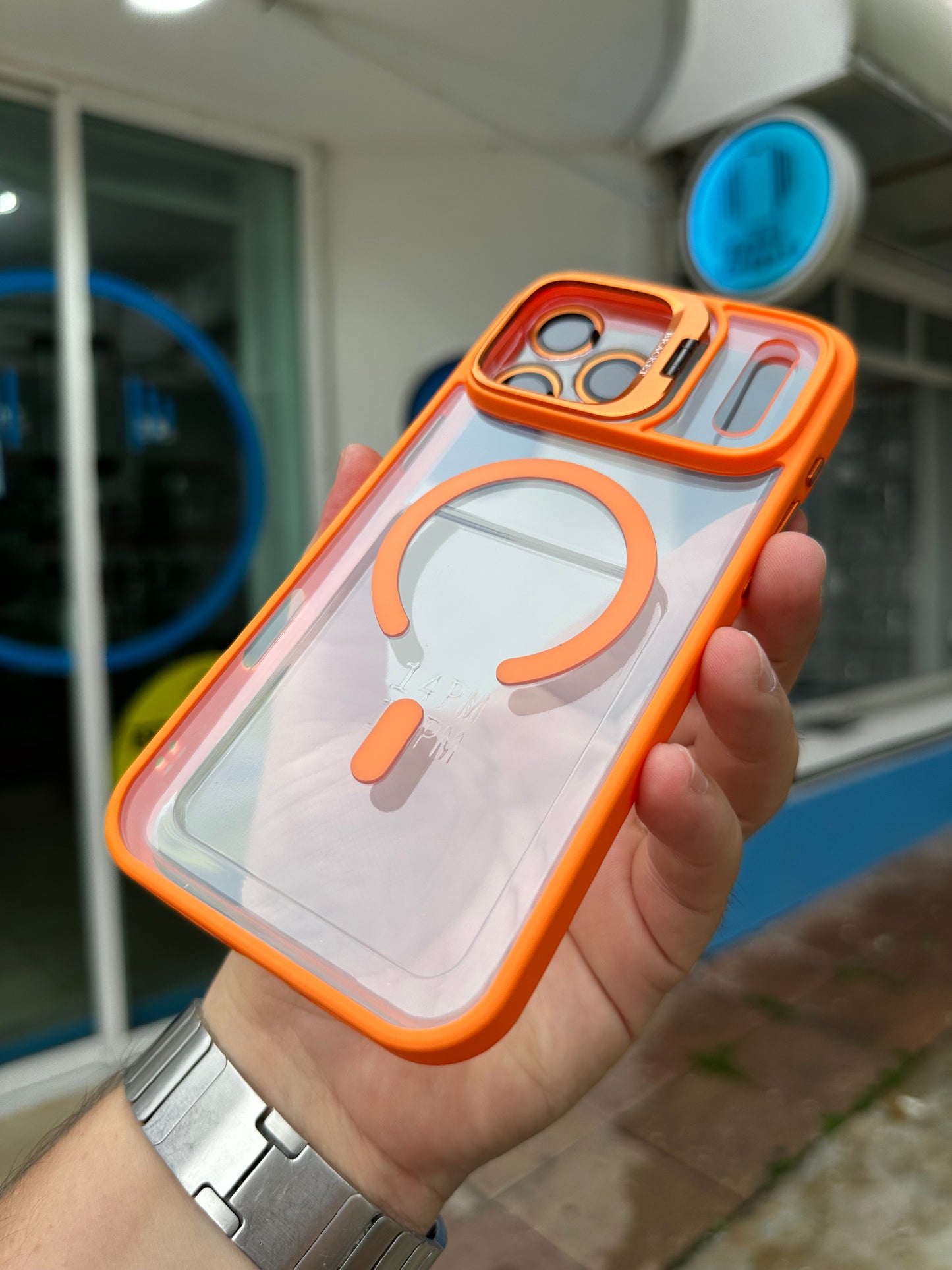 Case Funda Magsafe Stand para iPhone