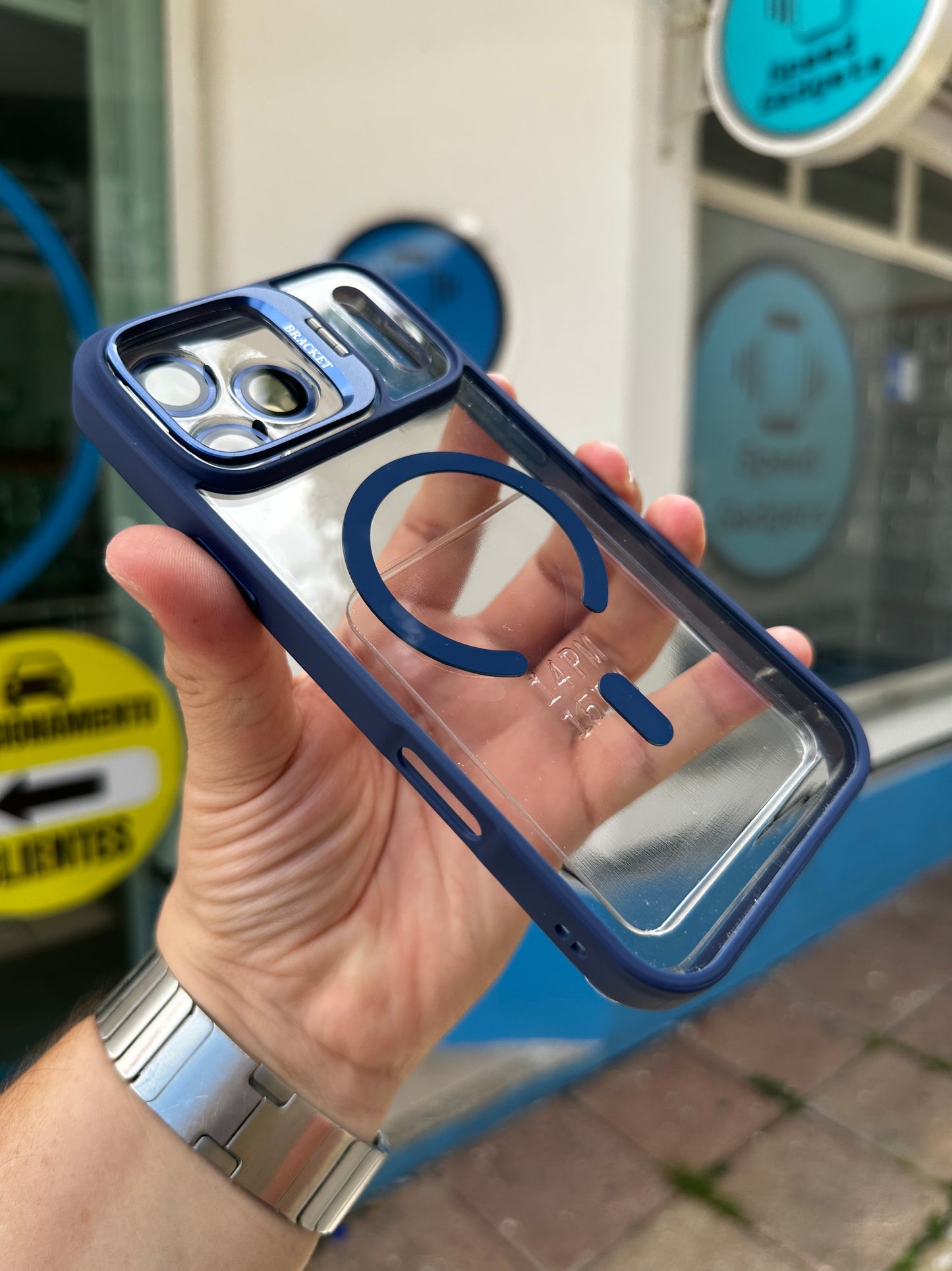 Case Funda Magsafe Stand para iPhone