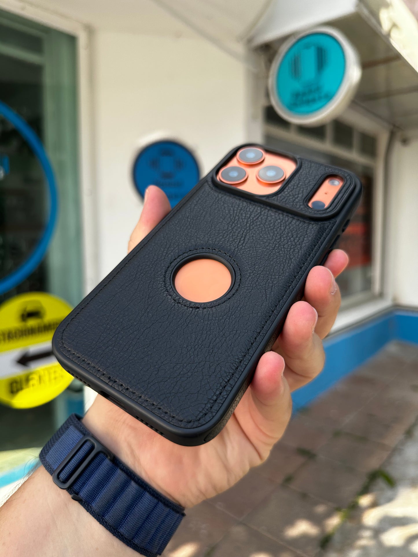 Case Funda Tacto Piel Negro