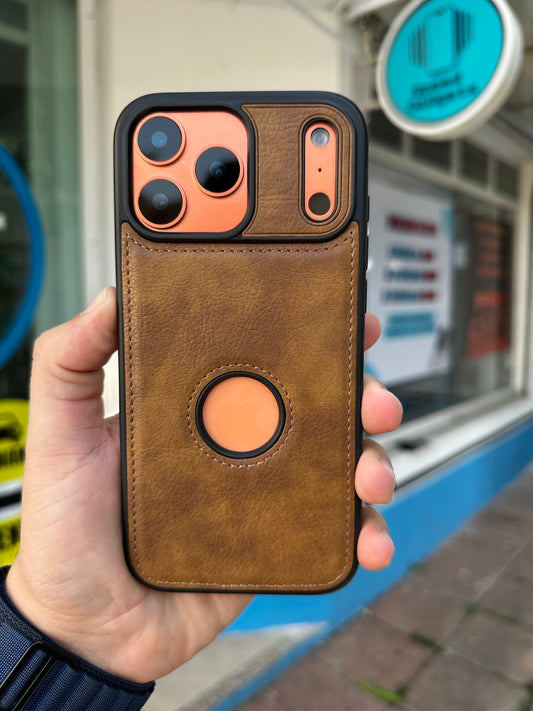 Case Funda Tacto Piel Cafe