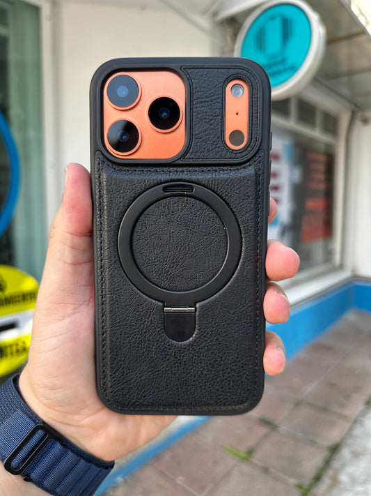 Case Tacto Piel Magsafe Negro