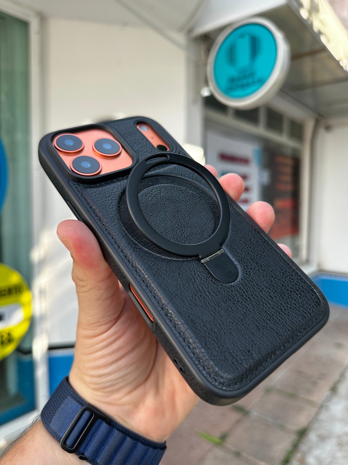 Case Tacto Piel Magsafe Negro