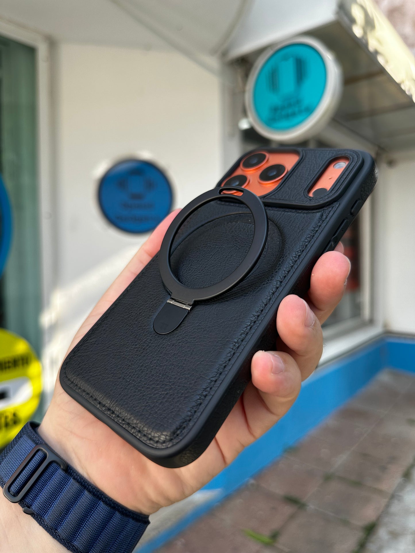 Case Tacto Piel Magsafe Negro