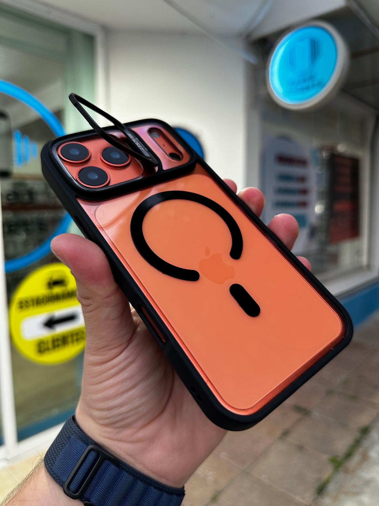 Case Funda Magsafe Stand para iPhone