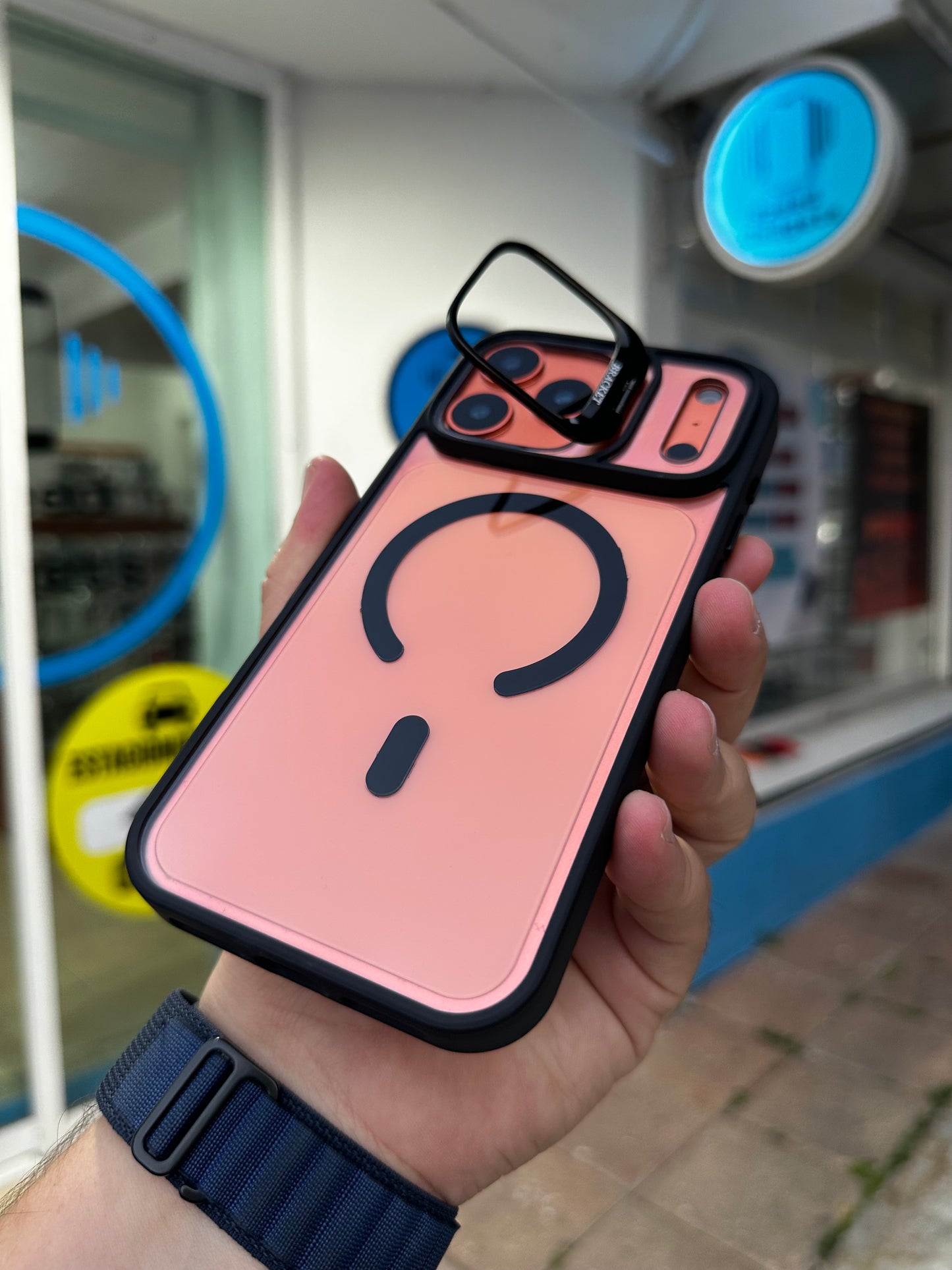 Case Funda Magsafe Stand para iPhone