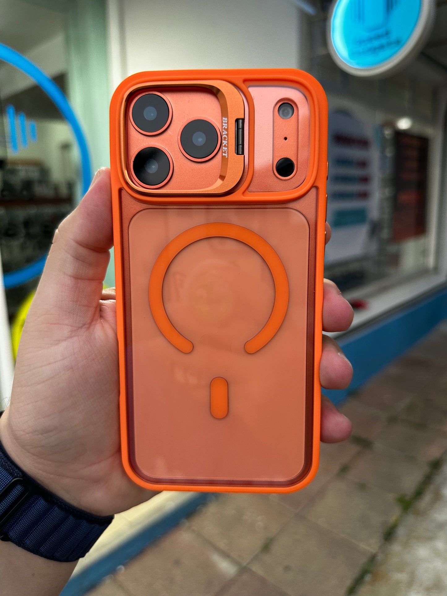 Case Funda Magsafe Stand para iPhone