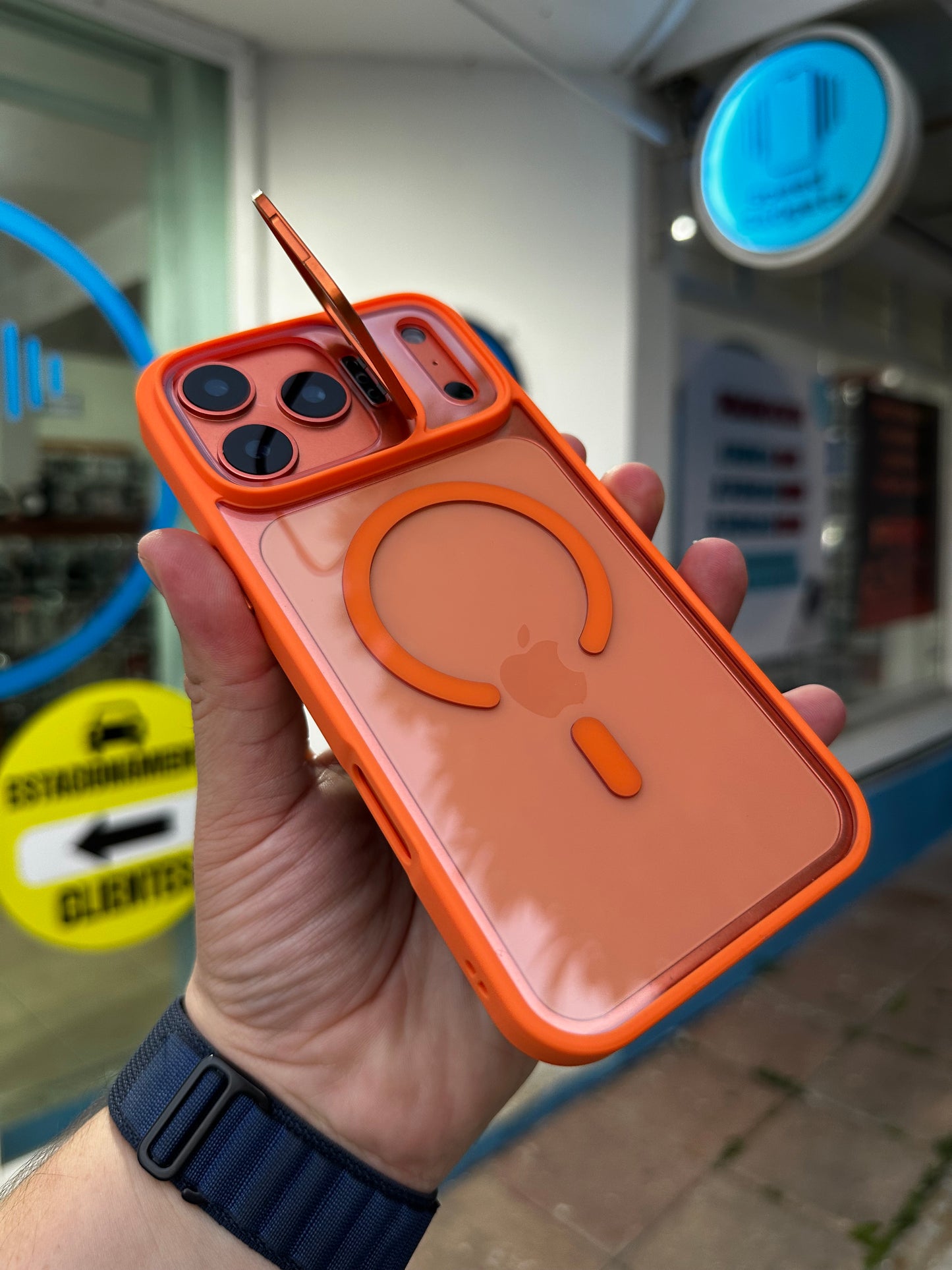 Case Funda Magsafe Stand para iPhone