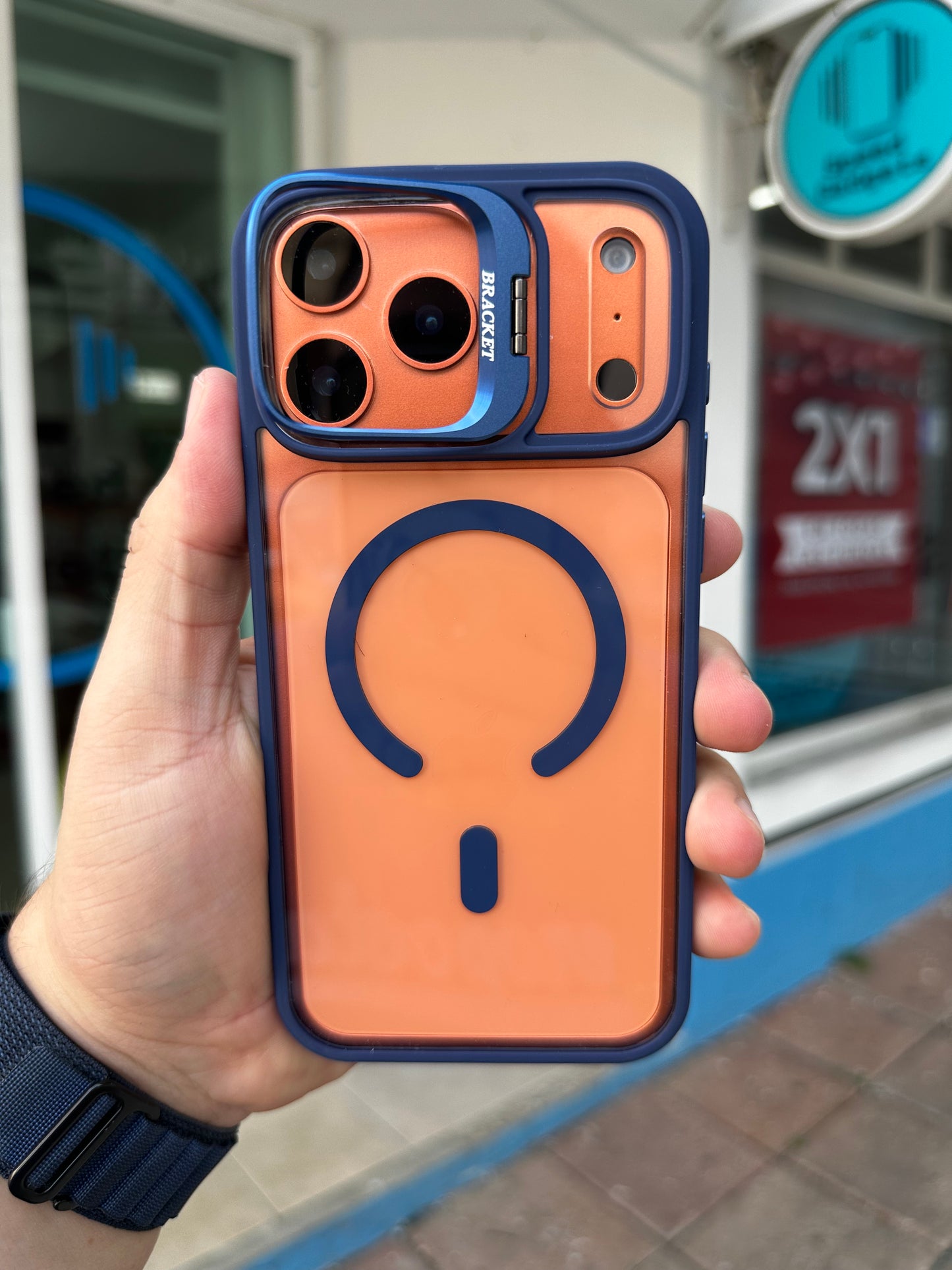 Case Funda Magsafe Stand para iPhone