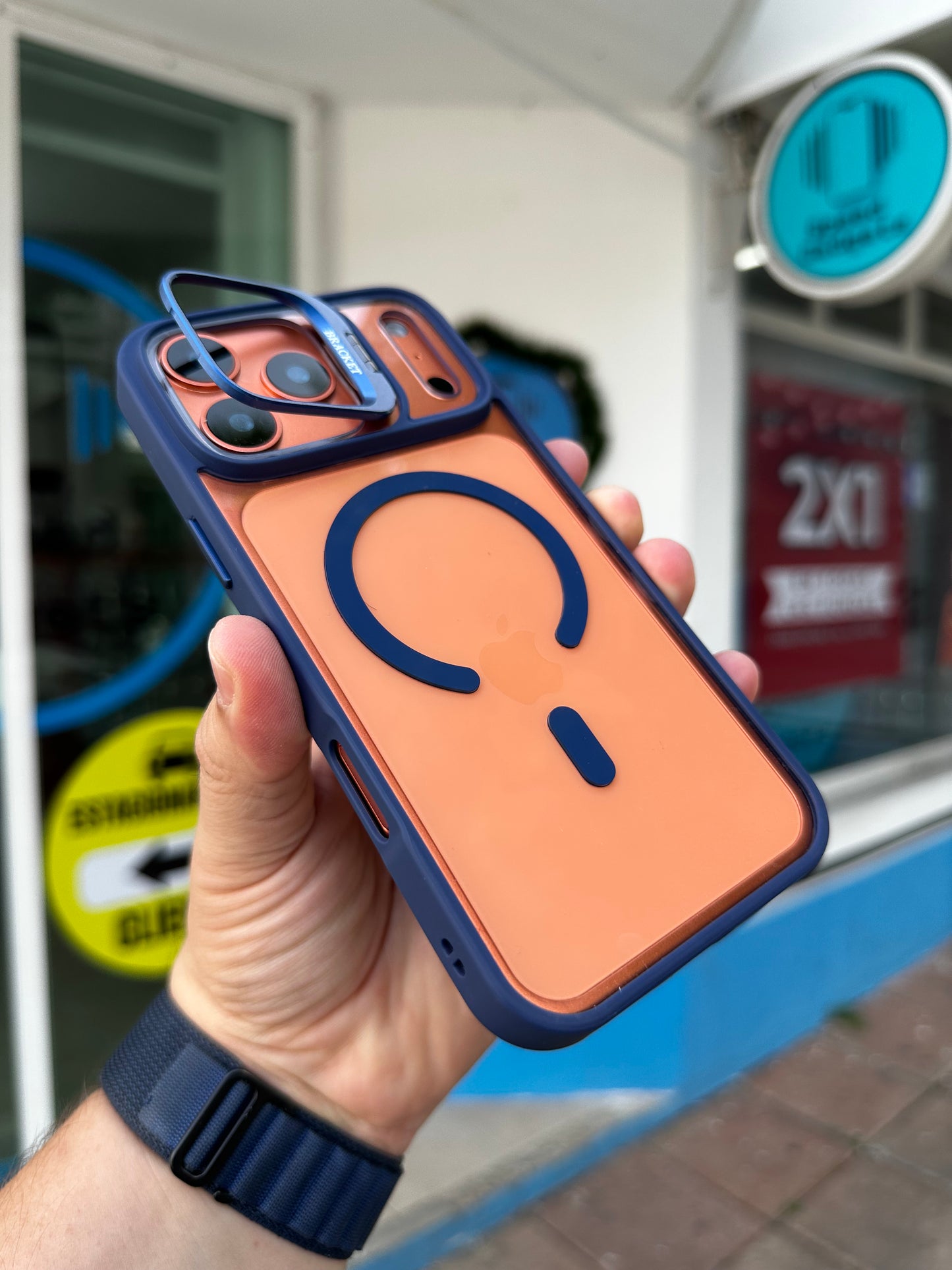 Case Funda Magsafe Stand para iPhone