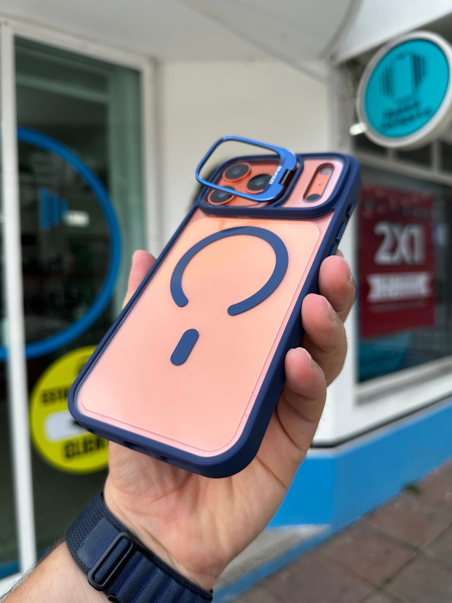 Case Funda Magsafe Stand para iPhone